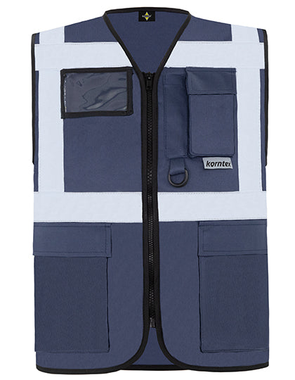 Korntex Executive Multifunctional Safety Vest Berlin KX802 in Navy