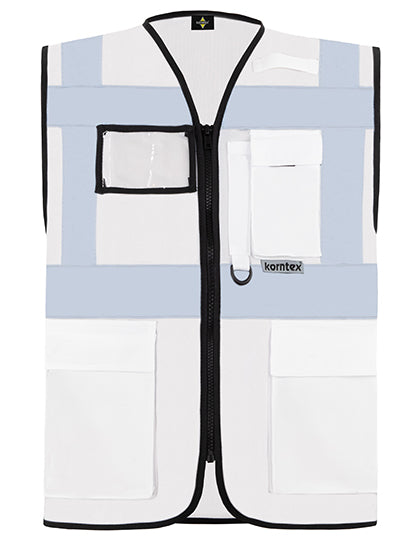 Korntex Executive Multifunctional Safety Vest Berlin KX802 in White