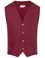 Karlowsky Herren-Serviceweste Kai in Bordeaux (ca. Pantone 209C) – mit Firmenlogo individualisierbar