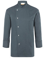 Karlowsky Herren-Kochjacke Lars in Anthracite (ca. Pantone 7540C) – mit Firmenlogo individualisierbar