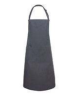 Karlowsky Latzschürze Basic mit Tasche und Schnalle in Anthracite (ca. Pantone 7540C) – mit Firmenlogo individualisierbar