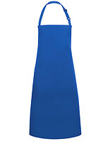 Karlowsky Latzschürze Basic mit Tasche und Schnalle in Blue (ca. Pantone 7686C) – mit Firmenlogo individualisierbar
