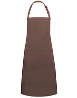 Karlowsky Latzschürze Basic mit Tasche und Schnalle in Light Brown (ca. Pantone 438C) – mit Firmenlogo individualisierbar
