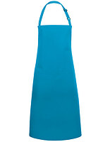 Karlowsky Latzschürze Basic mit Tasche und Schnalle in Turquoise (ca. Pantone 639C) – mit Firmenlogo individualisierbar