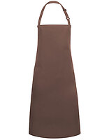 Karlowsky Latzschürze Basic mit Schnalle in Light Brown (ca. Pantone 438C) – mit Firmenlogo individualisierbar