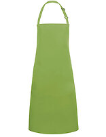 Karlowsky Latzschürze Basic mit Schnalle in Lime (ca. Pantone 4212C) – mit Firmenlogo individualisierbar