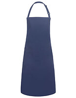 Karlowsky Latzschürze Basic mit Schnalle in Navy (ca. Pantone 533C) – mit Firmenlogo individualisierbar