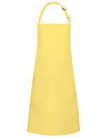 Karlowsky Latzschürze Basic mit Schnalle in Sun Yellow (ca. Pantone 127C) – mit Firmenlogo individualisierbar
