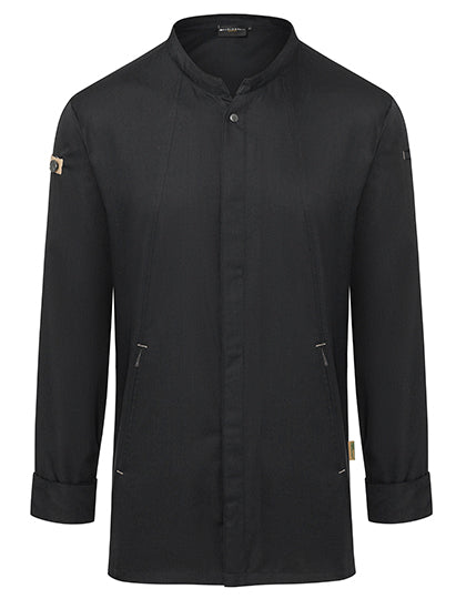 Karlowsky Kochjacke Green-Generation KY051 in Black (ca. Pantone 419C)