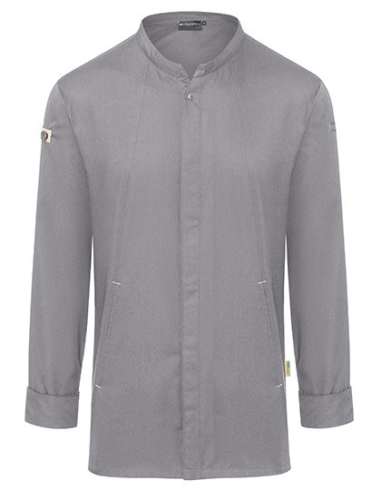 Karlowsky Kochjacke Green-Generation KY051 in Platinum Grey (ca. Pantone 4283C)