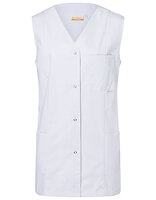 Karlowsky Damen-Kasack Sara in White – mit Firmenlogo individualisierbar
