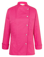 Karlowsky Damen-Kochjacke Larissa in Pink (ca. Pantone 7636C) – mit Firmenlogo individualisierbar
