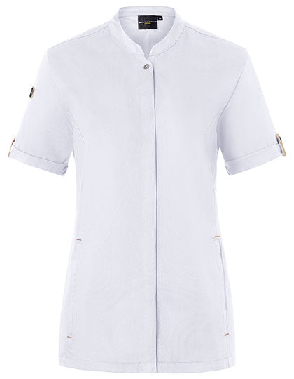 Karlowsky Damenkochjacke Green-Generation Kurzarm KY135 in White