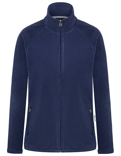 Karlowsky Damen Workwear Fleecejacke Warm-Up in Navy (ca. Pantone 533C) – mit Firmenlogo individualisierbar