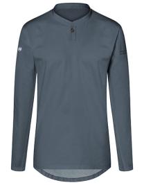 Karlowsky Damen-Arbeitsshirt Performance in Anthracite – mit Firmenlogo individualisierbar