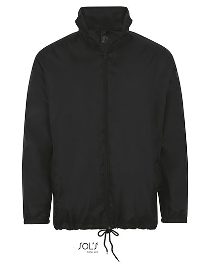 SOL´S Shift Windbreaker in Black – mit Firmenlogo individualisierbar