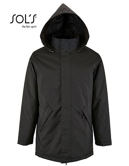 SOL´S Unisex Jacket With Padded Lining Robyn in Black – mit Firmenlogo individualisierbar