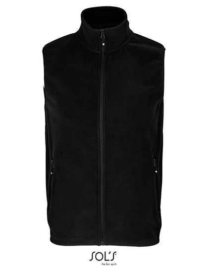 SOL´S Unisex Factor Zipped Fleece Bodywarmer L03822 in Black