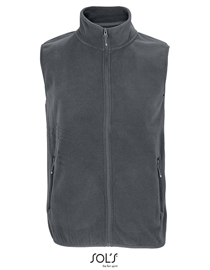 SOL´S Unisex Factor Zipped Fleece Bodywarmer L03822 in Charcoal Grey (Solid)