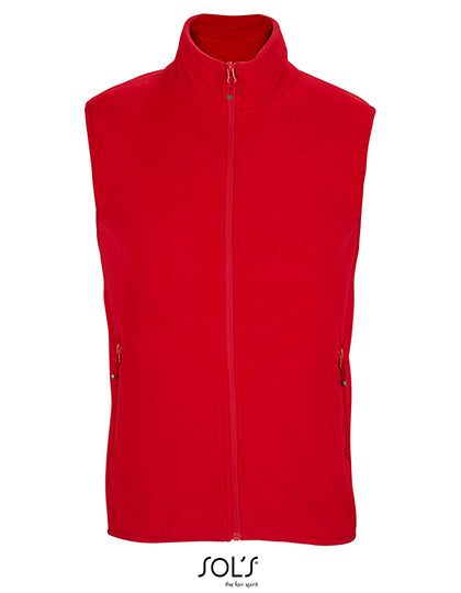 SOL´S Unisex Factor Zipped Fleece Bodywarmer L03822 in Red
