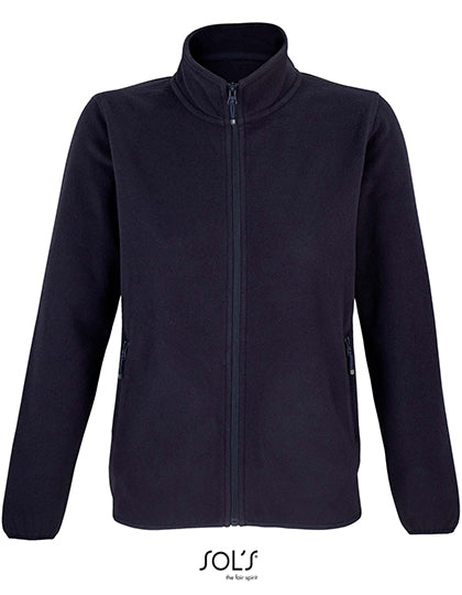 SOL´S Women´s Factor Zipped Fleece Jacket in Navy – mit Firmenlogo individualisierbar