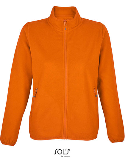 SOL´S Women´s Factor Zipped Fleece Jacket in Orange – mit Firmenlogo individualisierbar