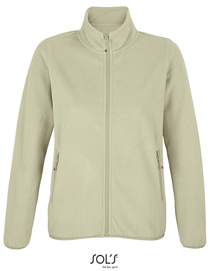 SOL´S Women´s Factor Zipped Fleece Jacket in Rope – mit Firmenlogo individualisierbar