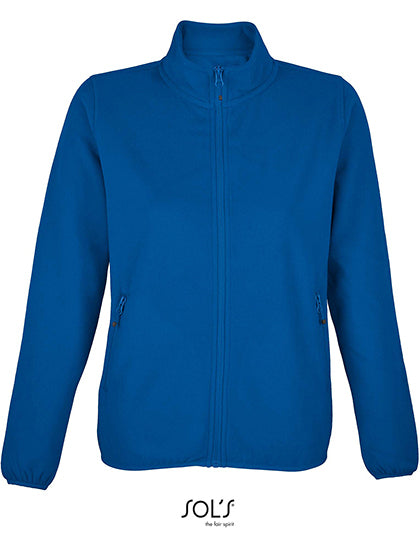 SOL´S Women´s Factor Zipped Fleece Jacket in Royal Blue 241 – mit Firmenlogo individualisierbar