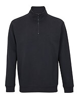 SOL´S Unisex Quarter-Zip-Sweatshirt Conrad in Black – mit Firmenlogo individualisierbar