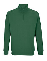 SOL´S Unisex Quarter-Zip-Sweatshirt Conrad in Bottle Green – mit Firmenlogo individualisierbar