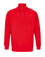 SOL´S Unisex Quarter-Zip-Sweatshirt Conrad in Bright Red – mit Firmenlogo individualisierbar
