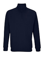 SOL´S Unisex Quarter-Zip-Sweatshirt Conrad in French Navy – mit Firmenlogo individualisierbar