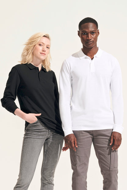 Unisex Long Sleeve Polo Shirt Planet