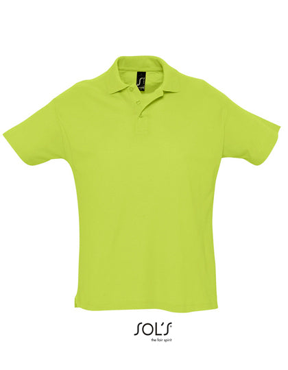 Klassisches Polo aus Gekämmter Baumwolle von SOL´S – Produkt- und Farbansicht für Textildruck und Stickerei
