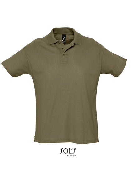 Klassisches Polo aus Gekämmter Baumwolle von SOL´S – Produkt- und Farbansicht für Textildruck und Stickerei