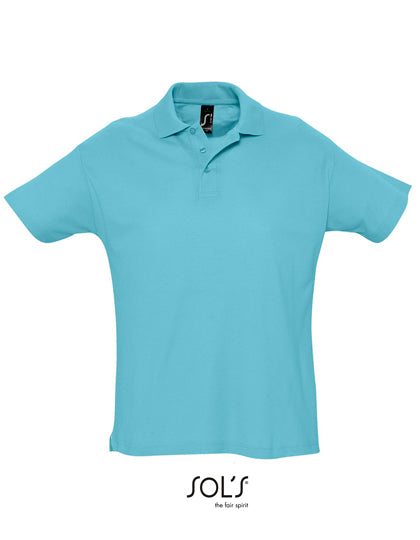 Klassisches Polo aus Gekämmter Baumwolle von SOL´S – Produkt- und Farbansicht für Textildruck und Stickerei