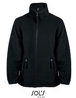 SOL´S Kinder-Fleecejacke North in Black – mit Firmenlogo individualisierbar