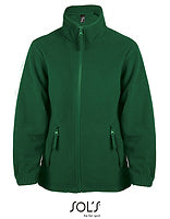 SOL´S Kinder-Fleecejacke North in Fir Green – mit Firmenlogo individualisierbar