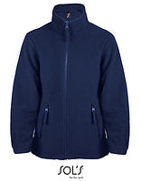 SOL´S Kinder-Fleecejacke North in Navy – mit Firmenlogo individualisierbar