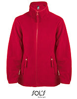 SOL´S Kinder-Fleecejacke North in Red – mit Firmenlogo individualisierbar