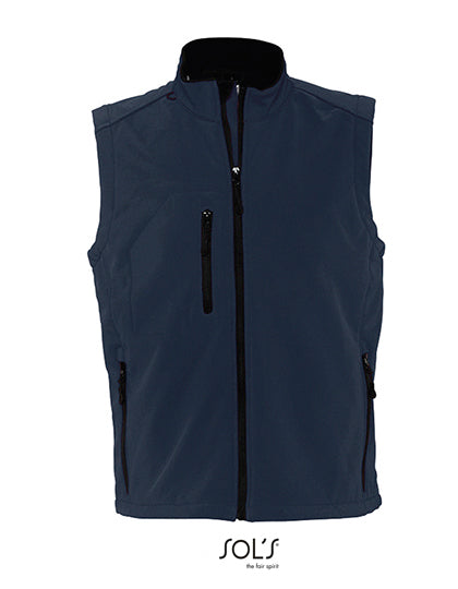 SOL´S Men´s Sleeveless Softshell Rallye in French Navy – mit Firmenlogo individualisierbar