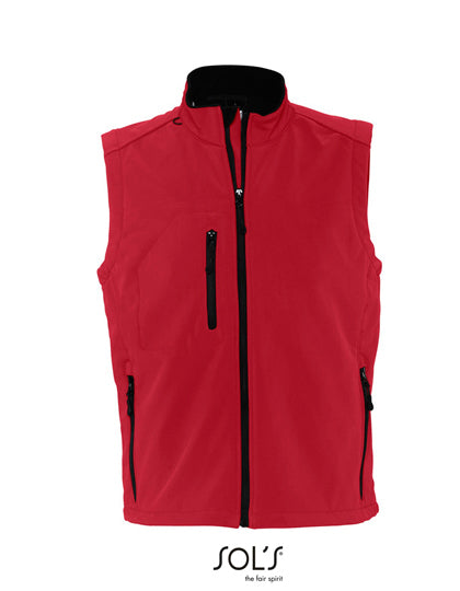 SOL´S Men´s Sleeveless Softshell Rallye in Pepper Red – mit Firmenlogo individualisierbar