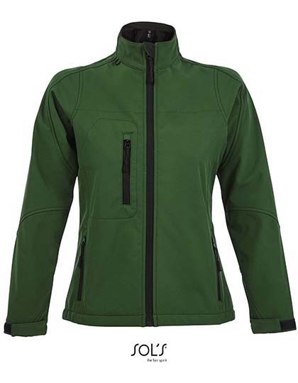 SOL´S Women´s Softshell Jacket Roxy in Bottle Green – mit Firmenlogo individualisierbar