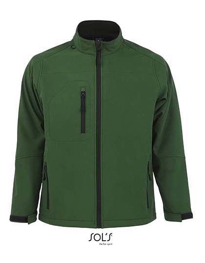 SOL´S Men´s Softshell Jacket Relax in Bottle Green – mit Firmenlogo individualisierbar