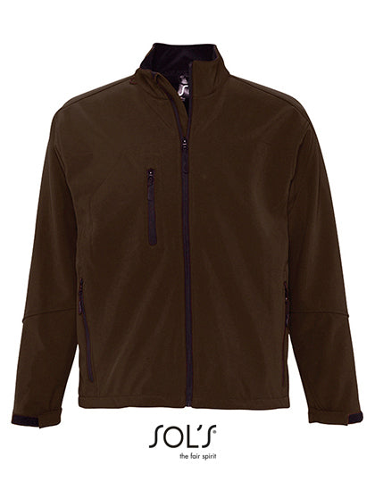 SOL´S Men´s Softshell Jacket Relax in Dark Chocolate – mit Firmenlogo individualisierbar