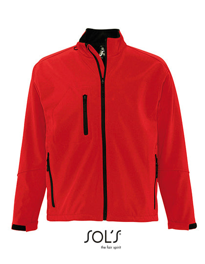 SOL´S Men´s Softshell Jacket Relax in Pepper Red – mit Firmenlogo individualisierbar