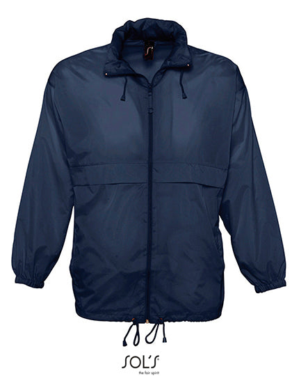 SOL´S Unisex Windbreaker Surf Jacket in Navy – mit Firmenlogo individualisierbar