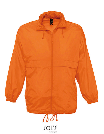 SOL´S Unisex Windbreaker Surf Jacket in Orange – mit Firmenlogo individualisierbar