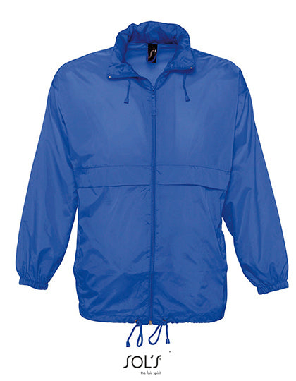 SOL´S Unisex Windbreaker Surf Jacket in Royal Blue 241 – mit Firmenlogo individualisierbar