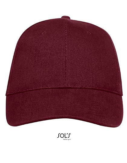 SOL´S Six Panel Cap Buffalo LC88100 in Burgundy